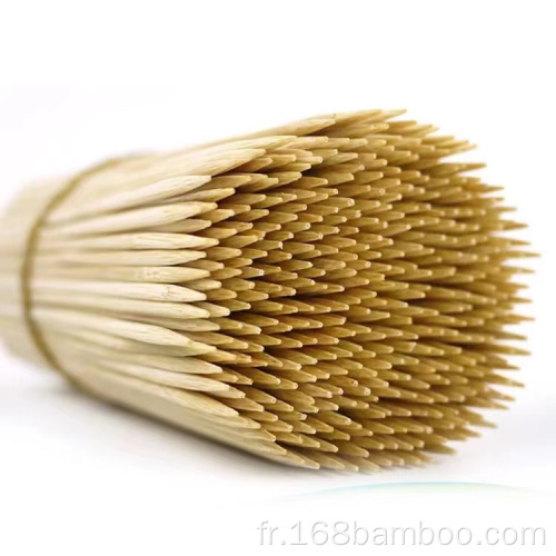 Biodégradable BBQ Barning Bamboo Kebabs Sticks